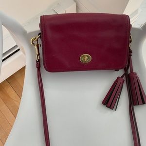 Coach leather crossbody bag